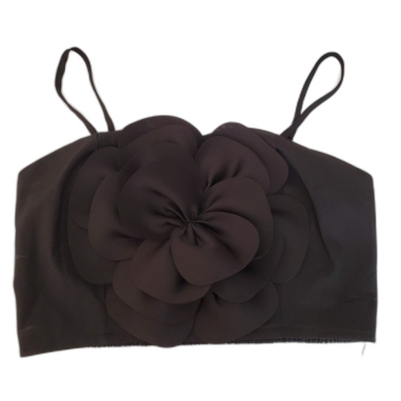 Structural Flower Elegant Crop Cami - Dress up or Down - Picture 1 of 7